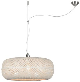 Бяла бамбукова висяща лампа , ⌀ 60 cm Palawan - Good&Mojo