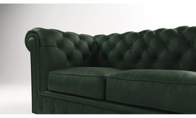 Тъмнозелен кадифен диван 230 cm Cambridge - Ropez