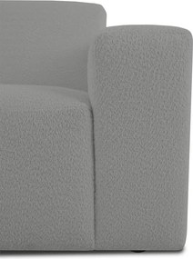 Сив ъглов диван от букле (ляв ъгъл) Roxy – Scandic