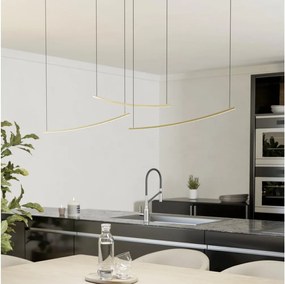 Eglo 902167 -LED димируем полилей на кабел VILLEGGI LED/22W/230V 2700/4000/6500K златист