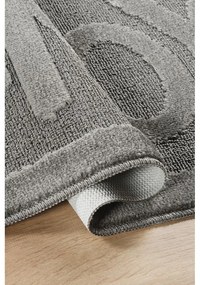 Антрацитен килим за баня 60x100 cm Enjoy – Foutastic