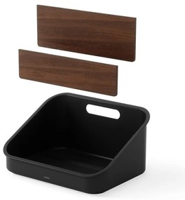 Черен органайзер за козметика за баня от рециклирана пластмаса Bellwood – Umbra