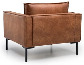 Кафяв фотьойл от изкуствена кожа Rate - Scandic