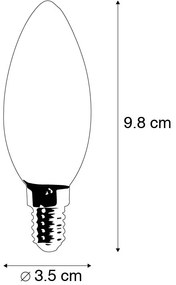 Комплект от 5 смарт E14 LED крушки B35 4.5W 470 lm 2700K