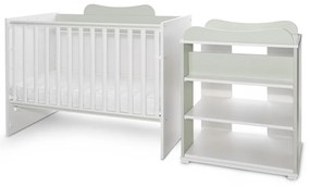 LORELLI Classic Трансформиращо се легло 82/190 см. MULTI БЯЛО/MILKY GREEN