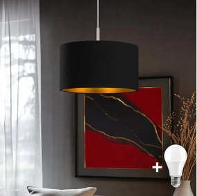 Eglo - LED полилей на кабел TUNJA 1xE27/60W/230V черен