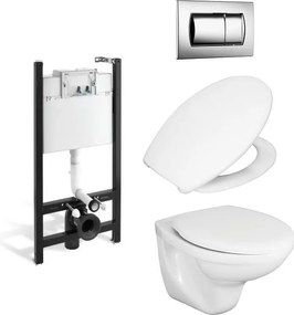 Комплект Eco Solution с бутон хром гланц 4 в 1, NEO Rimless, WQ8Q23700000004 + WQ3U86210040003 +H8235710000001 + H8913970000001