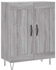 830194 vidaXL Сайдборд, сив сонома, 69,5x34x90 см, инженерно дърво