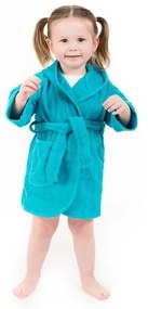 Син памучен бебешки халат размер 0-12 месеца - Tiseco Home Studio