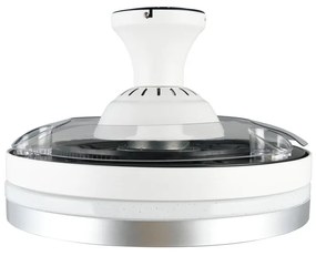 Бяло/в сребрист цвят LED осветително тяло за таван Lindberg – Trio