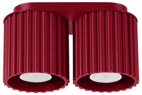 Sollux  SL.1820 - Точково осветително тяло AURA 2xGU10/10W/230V, червено