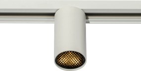 Модерен бял прожектор за 1-фазова релсова система GU10 35mm - Iconic Ruby Honey