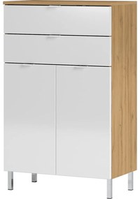 Бял висок шкаф за баня 60x97 cm Mauresa - Germania