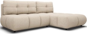 Ъглов Диван Лимо - Бежов - Десен