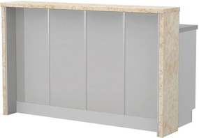 Островна кухненска пейка Modena-Length: 160 cm.-Gray light-Latino Marble