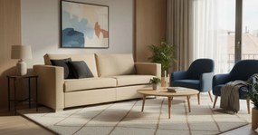 Диван Smart two seater-120φ 90β cm.-Sand