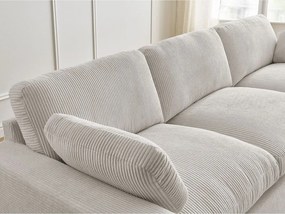 Бежов диван от рипсено кадифе 250 cm Belair – Bobochic Paris