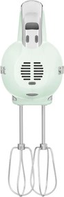 Ръчен миксер SMEG 50's Style HMF01PGEU, 250W, 9 скорости, Турбо, Скрит LED дисплей, Таймер, Аксесоари, Зелен