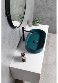 Матово-черна стояща батерия за мивка Solaris – Sapho