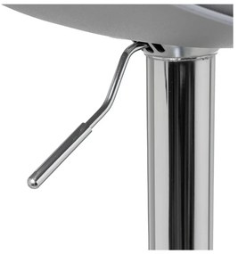 Сиви бар столове в комплект от 2 бр. с регулируема височина от имитация на кожа (височина на седалката 56,5 cm) – Casa Selección