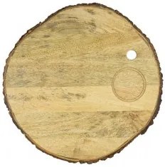 Horecano - Дървена дъска за презентация кръгла ORGANIC ф32xh2см ALAS-(SWRS-130621-B5М) (mango wood)