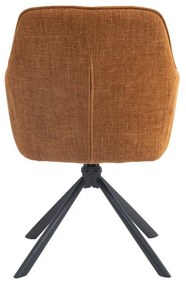 Оранжеви тапицирани трапезни столове в комплект 2 бр. Avola – Unique Furniture