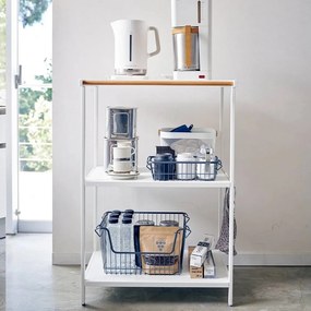 Стоманен стелаж в матово бял цвят 60x90x46,5 cm Tower – YAMAZAKI