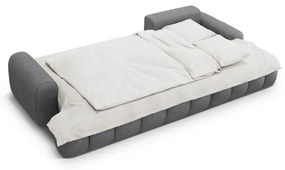 Сив сгъваем/с място за съхранение ъглов диван (десен ъгъл) Linz – Cosmopolitan Design