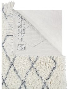 Кремав ръчно изработен вълнен килим подходящ за пране 200x300 cm Berber Soul – Lorena Canals