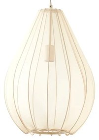 Бежово висящо осветително тяло с текстилен абажур ø 38 cm Itela – Light &amp; Living