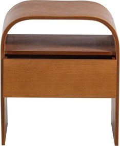 Нощно шкафче с рафтове в естествен цвят Momo – WOOOD