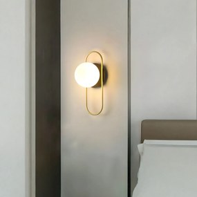 Аплик APP1756-1W BRUSH GOLD WHITE