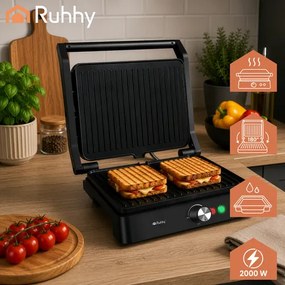 Електрически контактен грил Ruhhy 26176 2000W – Тостер преса за сандвичи