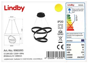 Lindby - LED Пендел OLADA LED/57,5W/230V