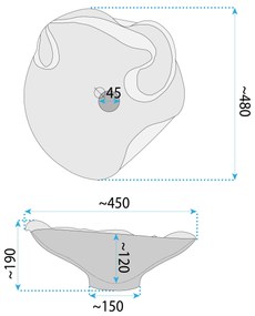Умивалник за плот REA HM-12 Handmade ART