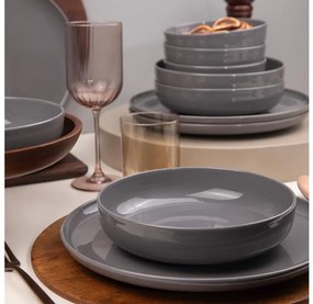 Сервиз за хранене 12 бр сив/порцелан