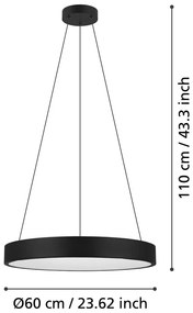 LED smart висящо осветително тялo 6,5 W MARGHERA-Z – EGLO