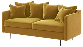 Меденожълт кадифен диван , 176 см Esme - Ghado
