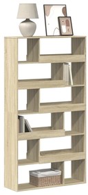 3309350 vidaXL Библиотека, сонома дъб, 100x33x187,5 см, инженерно дърво