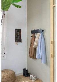 Черна метална стенна закачалка Tumulo – Spinder Design