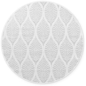 Кръгъл килим за открито и закрито в цвят слонова кост и сиво ø 160 cm Duet Liora – NORTHRUGS