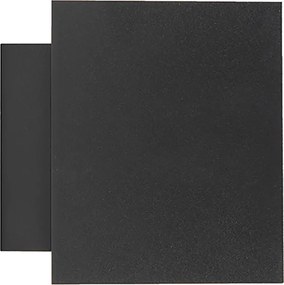 Интелигентна стенна лампа черна и златиста квадратна с WiFi G9 - Sola