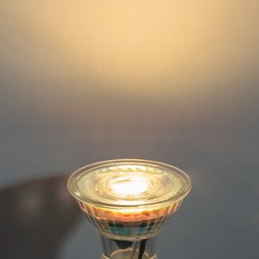 Комплект от 5 GU10 50mm димируеми LED крушки прозрачни 4.9W 450 lm 2700K