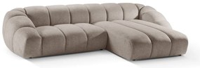 Бежов ъглов диван (десен ъгъл) Diana – Micadoni