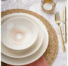 Комплект за хранене 24 части бежов/порцелан