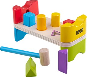 Bigjigs - Дървена игра за сортиране с чукче