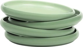 Зелени глинени чинии в комплект 4 бр. ø 22 cm Aura Rondo – Bonami Selection