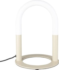 Бежова метална LED затъмняваща се настолна лампа (височина 36 cm) Arch – Zuiver