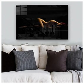 Картина върху стъкло 70x50 cm Silhouette - Wallity