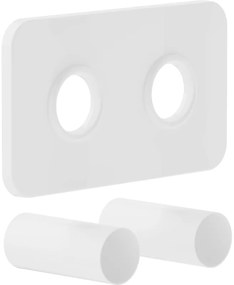 Mexen Uni-Term S комплект за двойно маскиране за радиатор, бял - W910-000-20